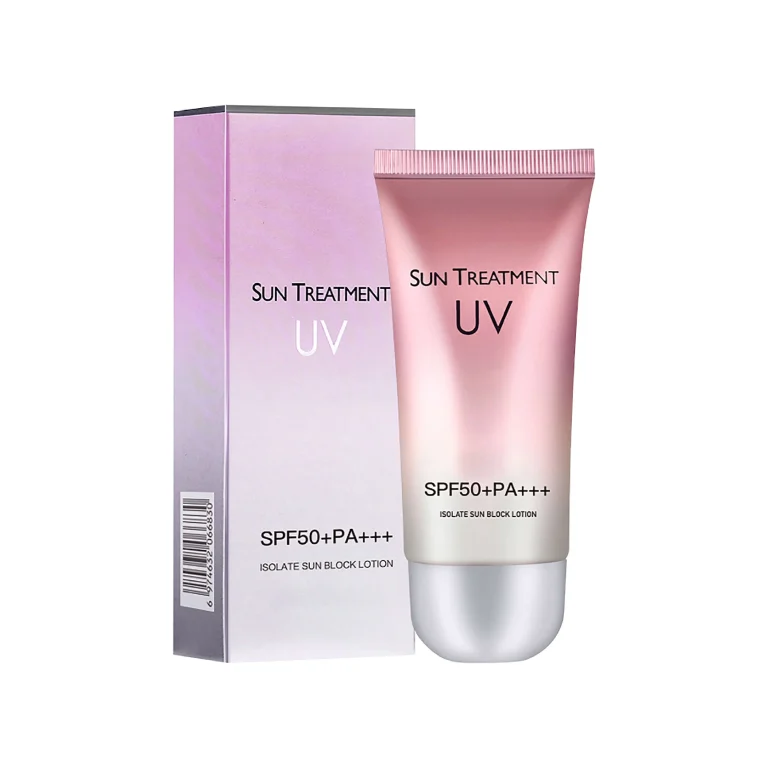 Black Sunscreen Lotion SPF 50+ applied on skin – invisible finish, no white cast vs traditional white mineral sunscreen comparison